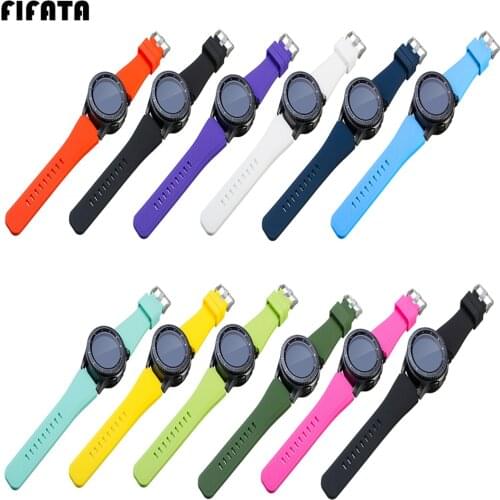 Watch Strap Band For Samsung Galaxy Watch 46mm/Gear S3 Smart Watch Silicone Watchband Bracelet For Huami Amazfit Stratos/Pace