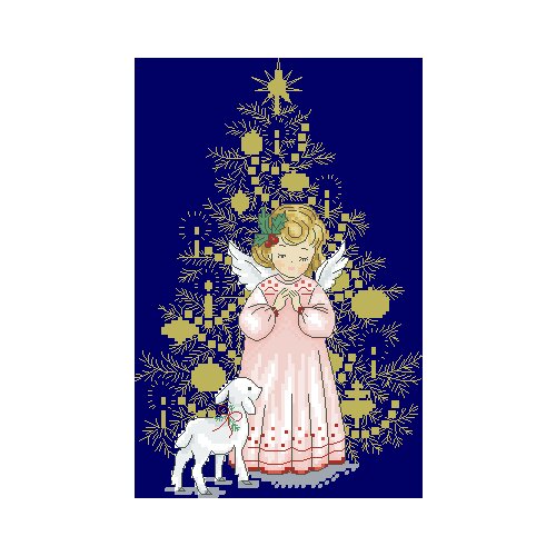 Christmas Little Angel Counted Cross Stitch 11CT 14CT 18CT DIY Chinese Cross Stitch Kits Embroidery Needlework Sets