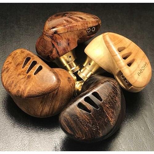 Shozy Black Hole Mini Dynamic Drive In-Ear Wooden HIFI Music Headphone Monitor Audiophile Musician Earphone Earbuds Customizable