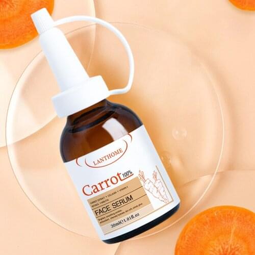 LANTHOME CARROT SERUM Brighten skin tone, anti-line moisturizing moisturizing pore shrinking facial treatment serum 30ml