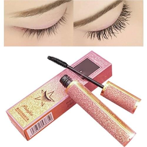 Starry Silk Fiber Mascara Long Curling Thick Eyelash Waterproof Lash Extensions Natural Makeup Thick Eyelash Mascara Cosmetics