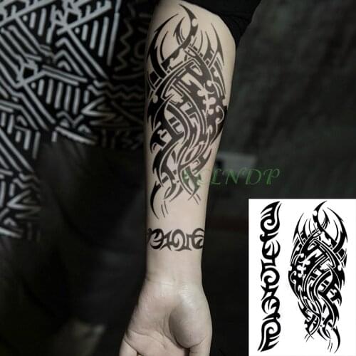 Waterproof Temporary Tattoo Sticker Tribal totem old school fake tatto flash tatoo tatouage Stickers hand arm for girl women men