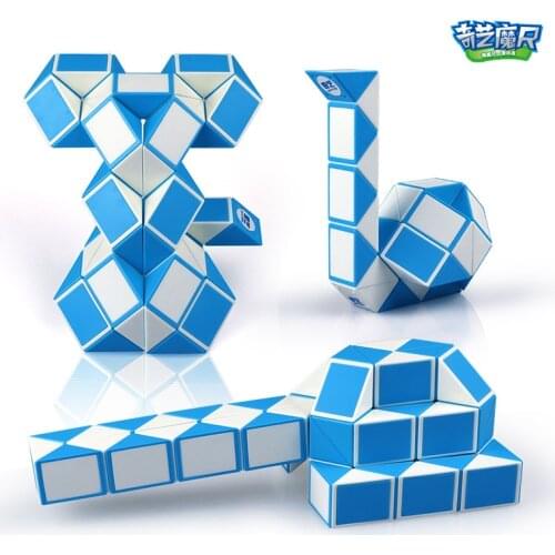 QIYI 24 and 36 Segment Magic Rule Snake Cubes Elasticity Elastic changed Popular Twist Transformable Kid Puzzle Toy for Children