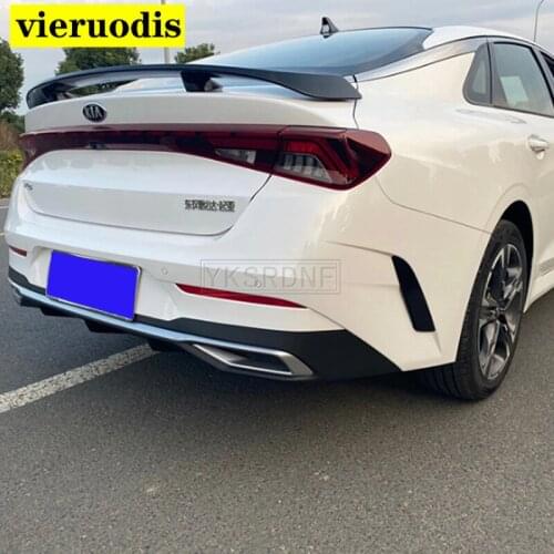 ABS Plastic Gloosy Black Rear Trunk Boot Lip Spoiler Car Tail Wing Decoration GT Style For Kia Optima K5 2020 Spoiler