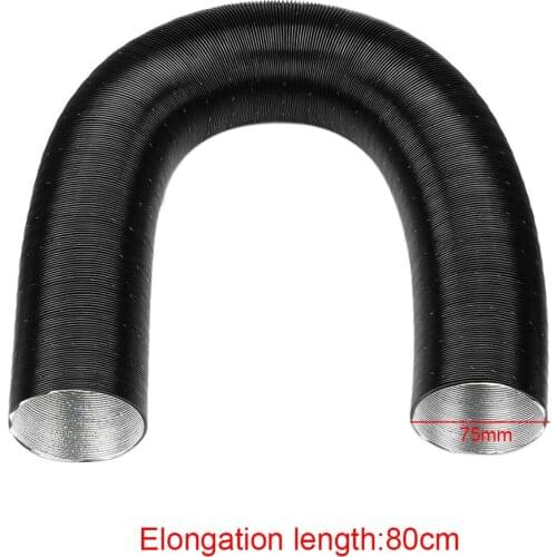 42/60/76mm Spare Repair Warm Heater Insulated Car Air Inlet Pipe Parking Replacement Part Ripple Combustion Aluminum Foil Duct