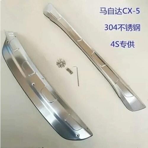 Stainless steel front and rear Bumper Protector Skid Plate cover FOR Mazda CX-5 CX5 year 2012 2013 2014 2015 2016 2pcs/SET