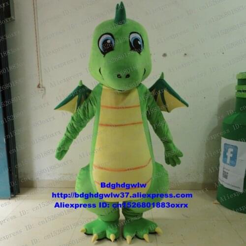 Green Pterosaur Pterodactyl Dinosaur Dino Mascot Costume Adult Cartoon Character Product Launch Promotion Ambassador zx1979