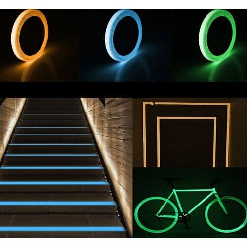 1.5cm*1m Luminous Fluorescent Night Self-Adhesive Glow In The Dark Sticker Tape Safety Home Decoration Warning Tape One Roll