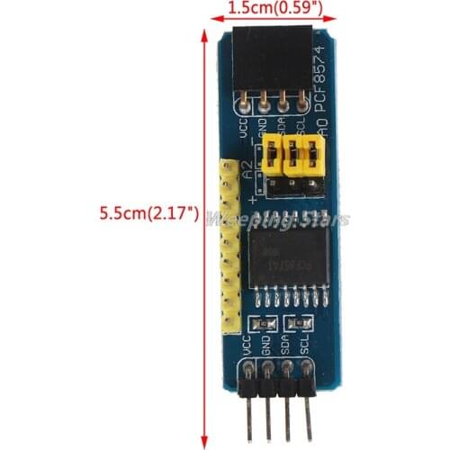 1pc I2C 8 Bit IO GPIO Supports Two Interface Board Pin Or Row Seat Expander PCF8574 PCF8574T Module & Raspberry