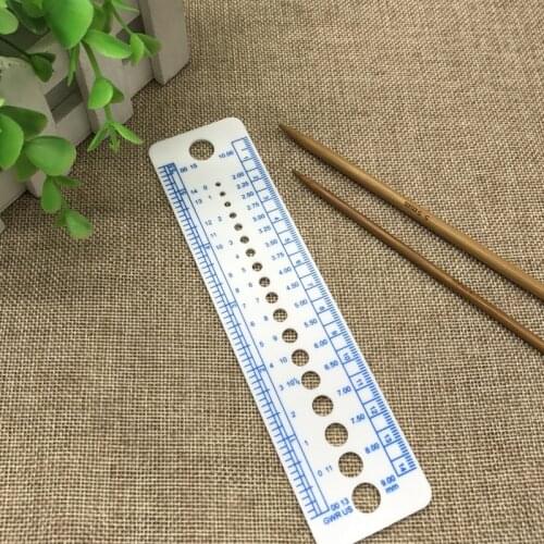 1Pcs Knitting Ruler DIY hand-knit Household sweater crochet accessories stick needle measuring ruler Sewing Tool Accessories