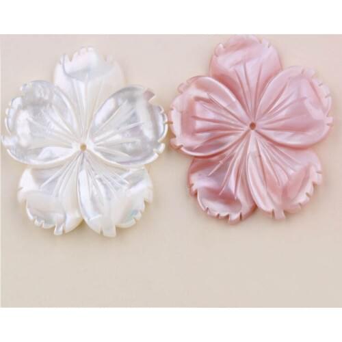10 pieces/lot ) 28mm New MOP Shell Beads Carved Circle Flower Pendant focal Beads Drilled stone beads Spacer Beads