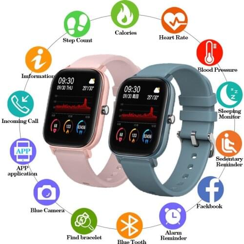 2021 P8 Smart Watch Men Women smartwatch Sports Fitness Tracker Waterproof LED Full Touch Screen Suitable For Android ios