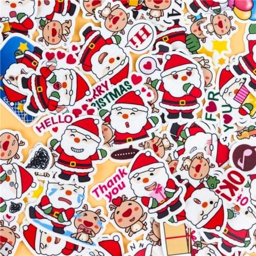 40pcs Creative kawaii Santa Claus Father Christmas scrapbooking stickers /decorative sticker /DIY craft photo albums/Children