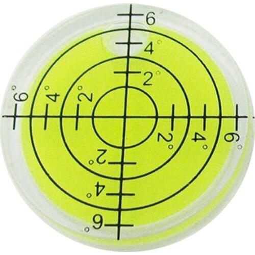 32*7mm Acrylic Bullseye Bubble level Round Level Bubble Accessories, green