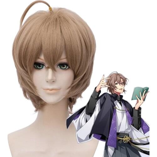 Anime Hypnosis Mic Division Rap Battle Gentaro Yumeno Cosplay Wig Blonde Short Hair cosplay Wig + Wig Cap