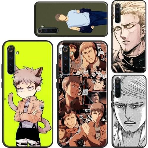 Attack on Titan Jean Kirstein Case For OnePlus 9 8 Pro Nord 7T 8T 9R Cover For Realme C3 C21 C11 C15 GT Neo 6 7 8 Q3 Pro