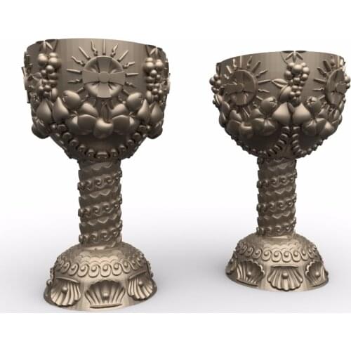 Cnc 3d model in STL format file relief for cnc carving engraving bowl A124