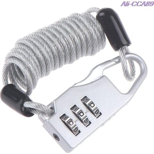 1PC Bicycle Lock Code Key Anti Theft Bike Password Cycling Combination Metal Light Weight Security Lock For Scooter Cycling Bike