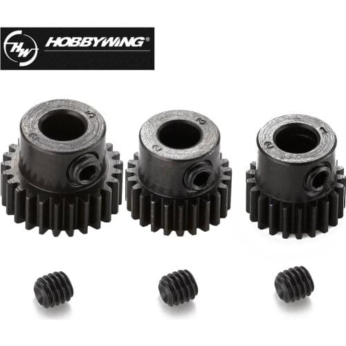 Hobbywing 48P 23T/21T/25T 5mm Shaft Steel Pinion Gear For RC Hobby Motor Gear 1/10th SCT/Truck/Monster