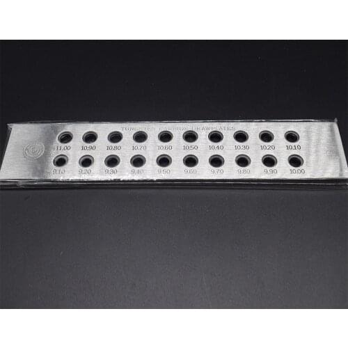 High Quality 20 Holes Round Shape Draw Plates Tungsten Carbide Fineness Dies Set 9.1-11MM/ 11.1-13MM