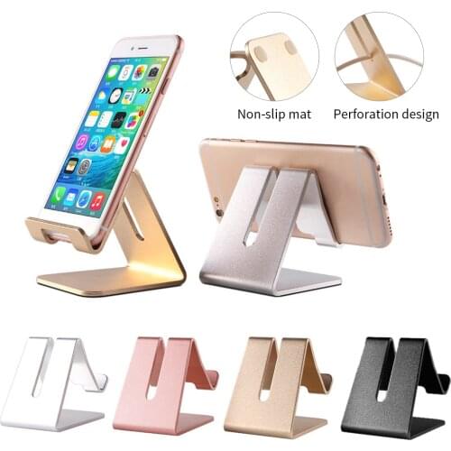 Desk Mobile Phone Holder Stand for IPhone IPad Adjustable Metal Desktop Tablet Holder Universal Table Phone Stand Phone Holder