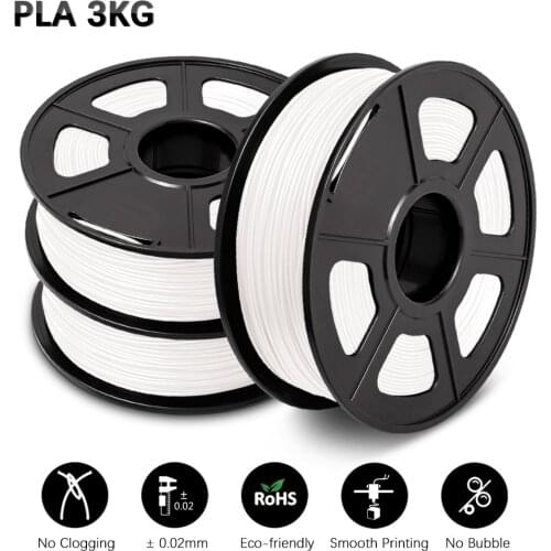 PLA 3D Filament Refills 3D Printer 1.75MM 3 Rolls / Set Filament Bendable Non-toxic Fastship Printer HandlesEco-friendly