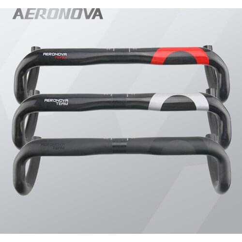 AERONOVA Bicycle Handlebar 31.1 - 32.5 Carbon Road Handlebar Carbon Fibre Bike Bent Handle Bar Ultralight Carbon Handlebars