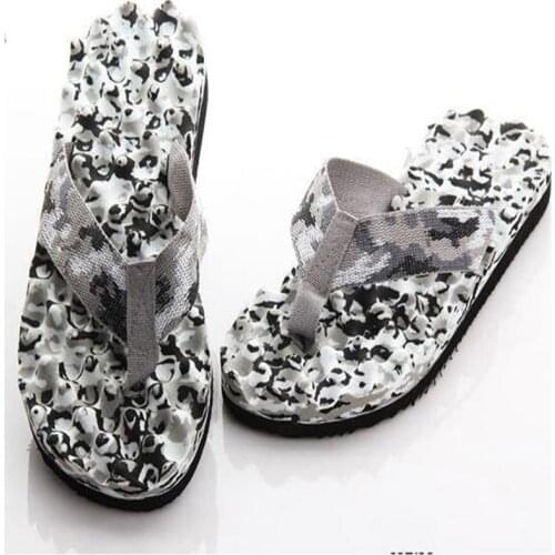 Summer 2020 Men Kids Flip Flops Camouflage Slippers Water Sandals Anti-slip Casual Shoes Soft Bottom Beach Massage Slippers