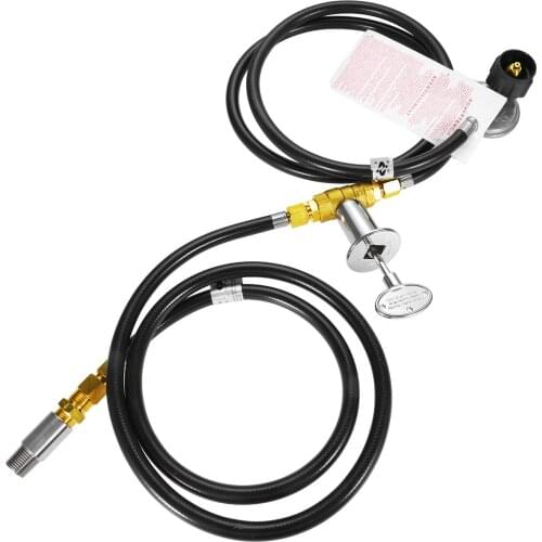 Propane Gas Fire Pit Valve Control System Kit Hose Assembly Replacement Parts 90,000 Btu Low Pressure Propane Parts