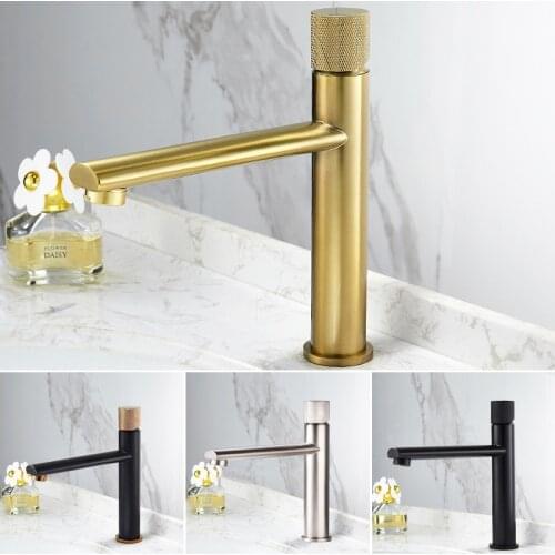 Hot Cold Bathroom Mixer Sink Tap Basin Faucet Brass Gun Metal Deck Mounted Single Hole Single Handle Vanity Water Tapware
