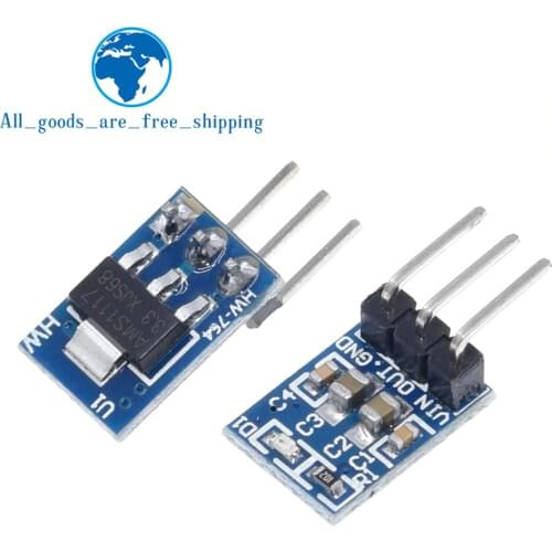 TZT High Quality 5V to 3.3V For DC-DC Step-Down Power Supply Buck Module AMS1117 LDO 800MA