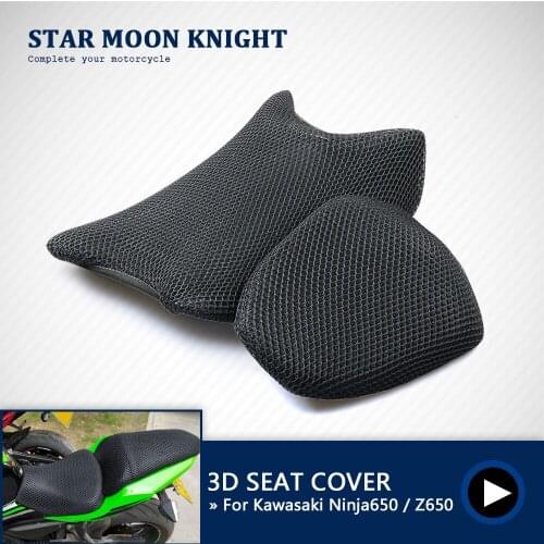 Motorcycle Protecting Cushion Seat Cover Fit for Kawasaki Ninja650 Ninja 650 Z650 Z 650 Fabric Saddle Seat Cover Accessories