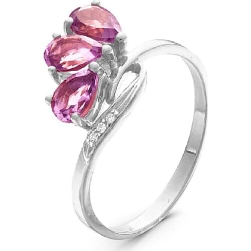 ЗЛАТО Rings With Cubic Zirkonia For Women