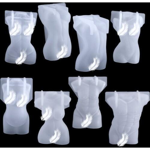 1pc Body Shape Silicone Mold DIY Handicraft Jewelry Decoration Acessories Human Shape ToolsCrystal Epoxy Resin Candle Mold