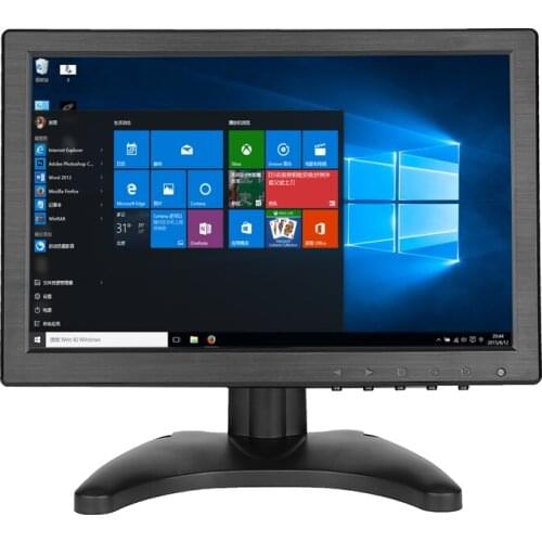 10.1 Inch 1280*800 Screen Portable HD HDMI Monitor with VGA BNC AV USB Input for FPV Video Display TV CCTV Ground Station