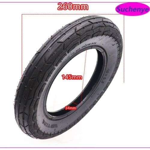 10 Inch Pneumatic Tubeless Tire 10x2.50 Fits for Electric Scooter Balance Drive Bicycle Tyre 10x2.5 Inner Tube Outer Tyre