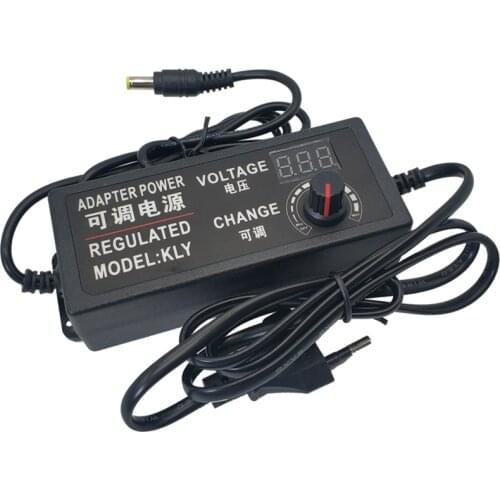AC DC 3V 9V 12V 24V Power Supply Adapter Adjustable display screen Voltage Regulated Transformers 220V To 12V Power Supply 5V