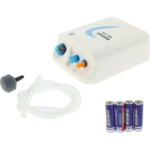 Aquarium pump outdoor fishing portable oxygen pump battery aerator compressor ornamental fish aquarium air compressor 1.5V 0.5W