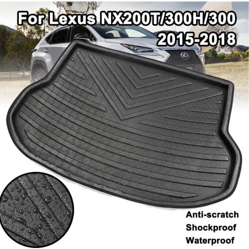 Car Accessories Rear Trunk Mat Mud Kick Pad Cargo Boot Liner for Lexus NX NX200T NX300H NX300 2015-2018 Floor Tray Carpet