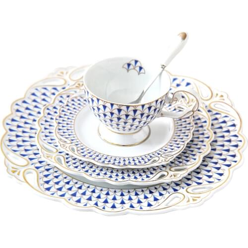 British Afternoon Tea Mug Luxury Coffee Cup Saucer Milk Cup Set Western Tableware Coffee Continental Ceramic Dim Sum Red Tea Cup