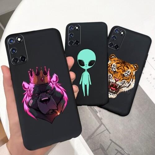Cute Alien Case For Oppo A53 Cover A53 A33 A32 A52 A72 A73 A92 A93 2020 Silicon Soft Cover For OPPOA53 A59 A37 A 53 Cases Bumper