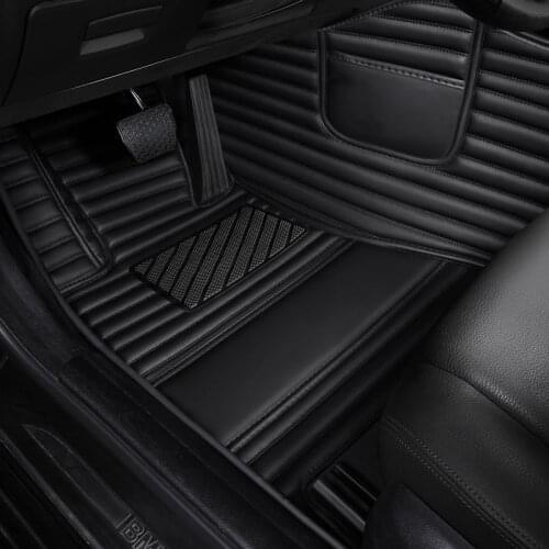 Black Car floor mats for audi a4 b8 a3 8p a5 sportback a7 q2 tt mk1 q3 a3 a4 b6 b7 avant c6 4f RS 4 5 6 7 q5 q7 100 accessories