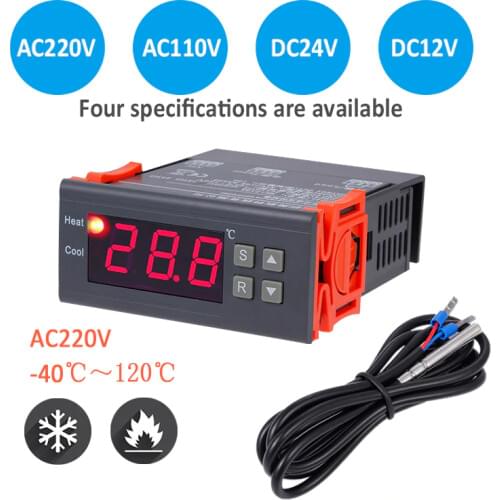 Digital Thermostat temperature controller switch temp meter Thermoregulator for incubator box AC220V AC110V DC12V DC24V