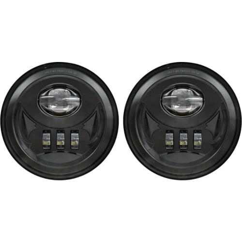 DHBH-2X for Tacoma 05-11 Round LED Fog Lights Bumper Front Lamp Driving Assembly Car Lights