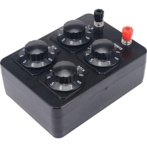 HOT-0-9999 Ohm Simple Resistance Box Precision Variable Decade Resistor Teaching Instrument