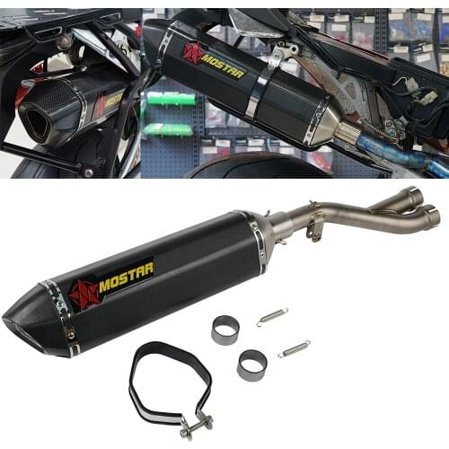 For KTM 950 Adventure S R 03-13 950 Adventure S 990 Adventure 2006-2016 Carbon Fiber Exhaust Silencer Middle Ti Alloy Pipe Set