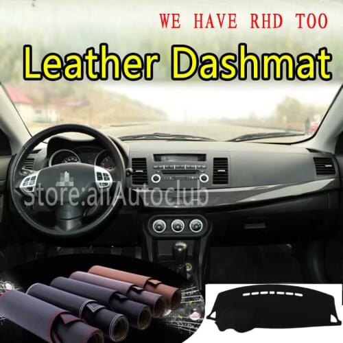 For Mitsubishi Lancer Ex FORTIS Evo 2007-2015 Leather Dashmat Dashboard Cover Dash Carpet Custom Car Styling LHD+RHD