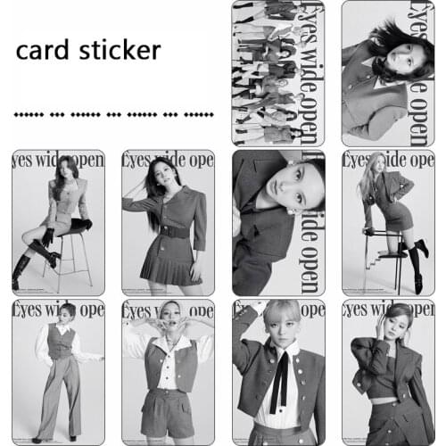 KPOP Twice I CAN'T STOP ME Card Stickers Momo Sana Mina Bus Sticker Fans Collection for Dropshipping Fans Gifts a76