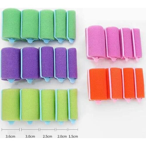 Small/Large Sponge Curls Curly Wavy Curly Professional Styling Foam Soft Sponge Curler Roller Wet Hair Foam Hair Foam Rollers