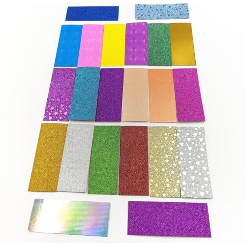 Wholesale Rectangle Glitter Background Paper for Lash Box Lash Cases Accessories Lash Paper Background Eyelash Package